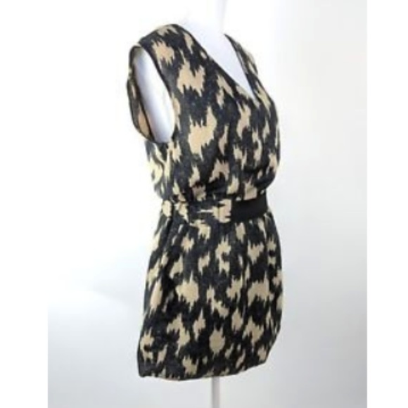 RACHEL Rachel Roy V-Neck Tunic Top Pockets Belted - Picture 6 of 6